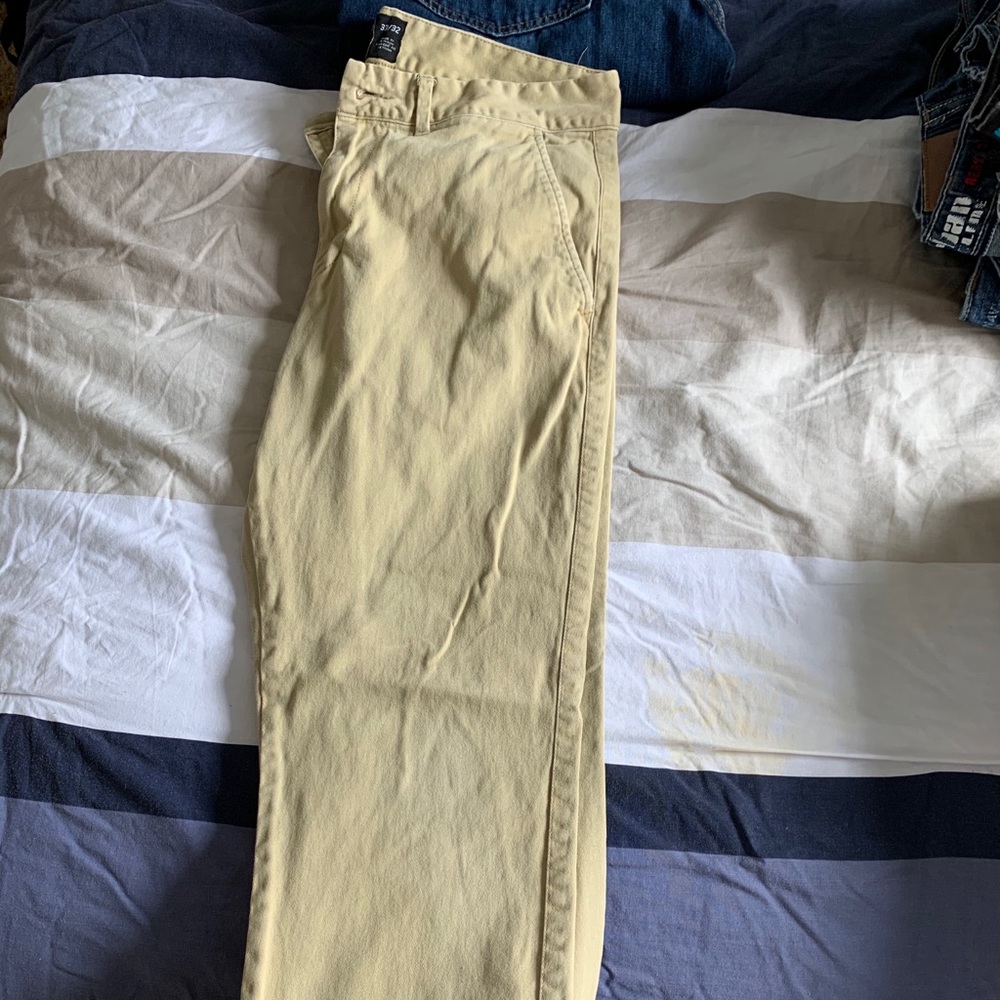 Men’s khaki pants and jeans